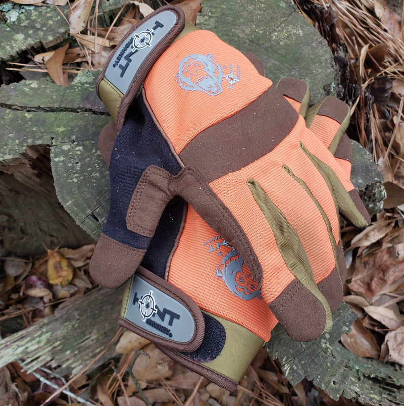 "The Mule rugged work and hunting glove with double-layer palm" 
