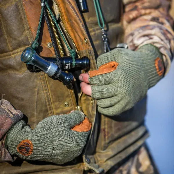 Wooly Precision Grip Half Finger Glove