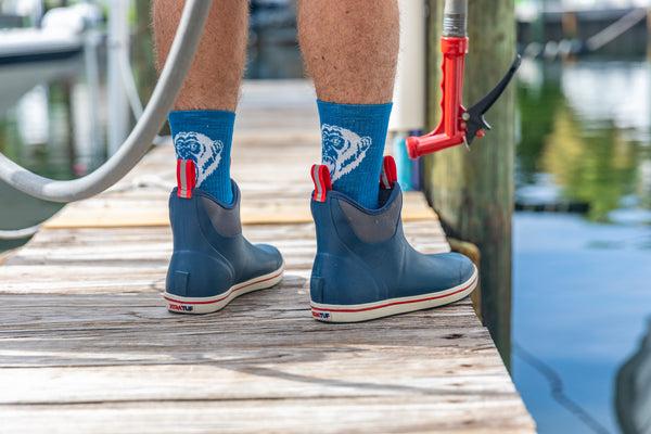 2-Pair Lightweight Merino Socks (Navy)