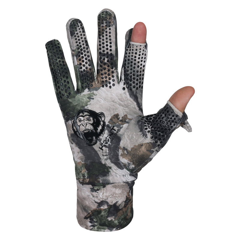 	“Base layer Terra Gila hunting glove with silicone grip and slit index finger”
