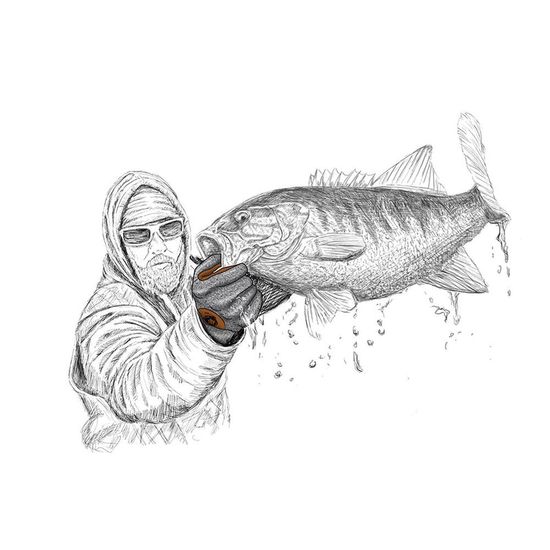 Wooly Long Full Coverage Wool Fishing Glove