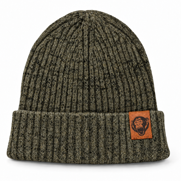 Wooly Head Ribbed Wool Beanie