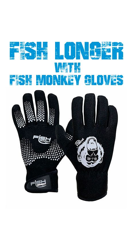  Fish Monkey The Blocker Neoprene Fishing Gloves S : Sports &  Outdoors