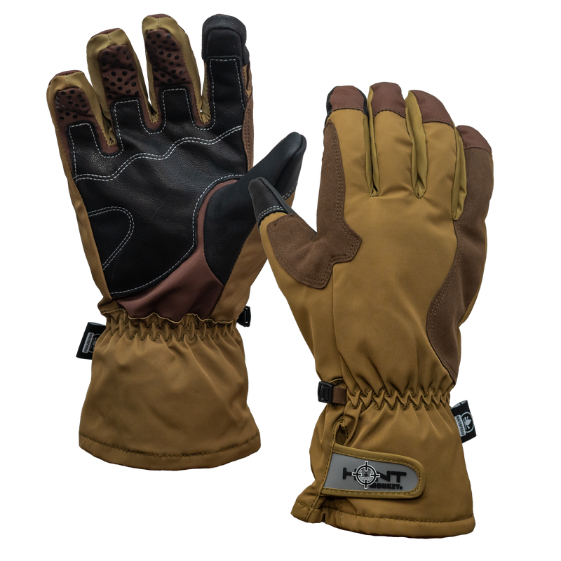 "Waterproof duck hunting glove with touchscreen index finger"