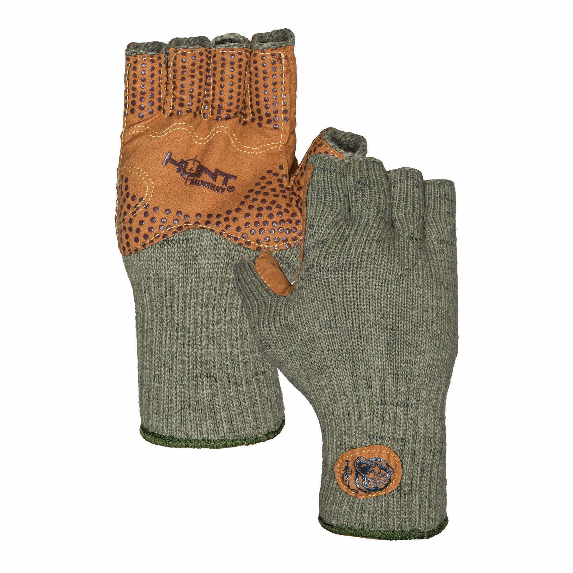 Hunt Monkey Wooly Hunt Half Finger Gloves 2XL